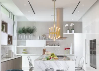White Kitchen in a Modern Wonderland Home Design