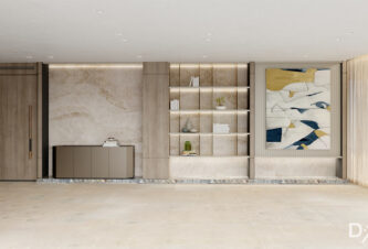 The interior of the living room and a Sunny Isles Residential.