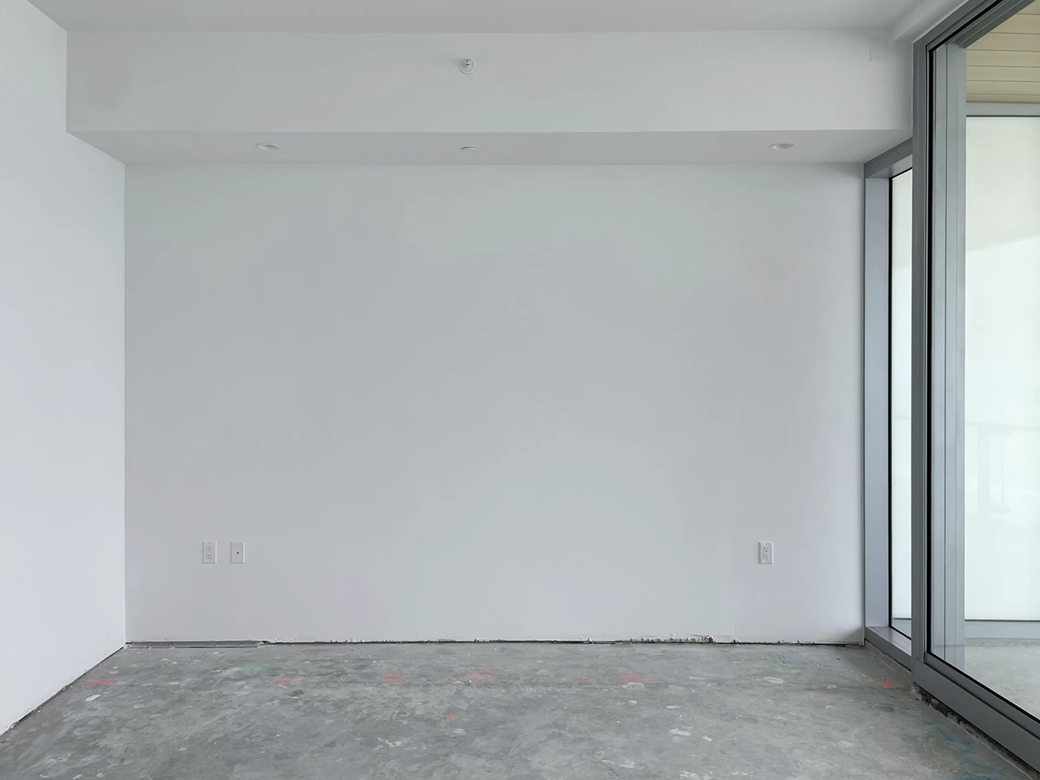 Bedroom Existing Conditions Before Interior Designs by DKOR Interiors in a Condo in Miami