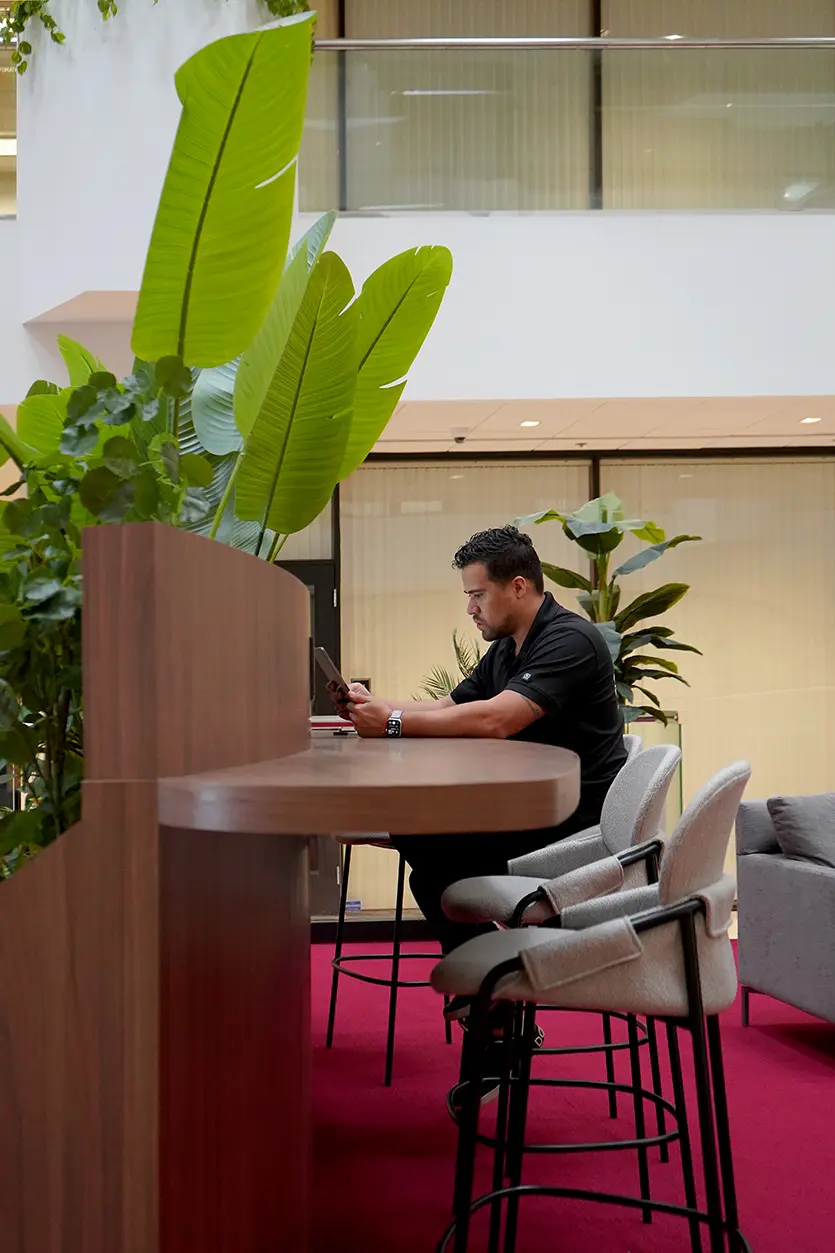Lounge Area in Entry Hallway of an Office Building Space in Florida