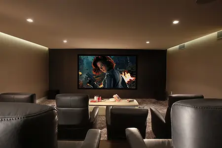Luxury Home Theater Moody Design