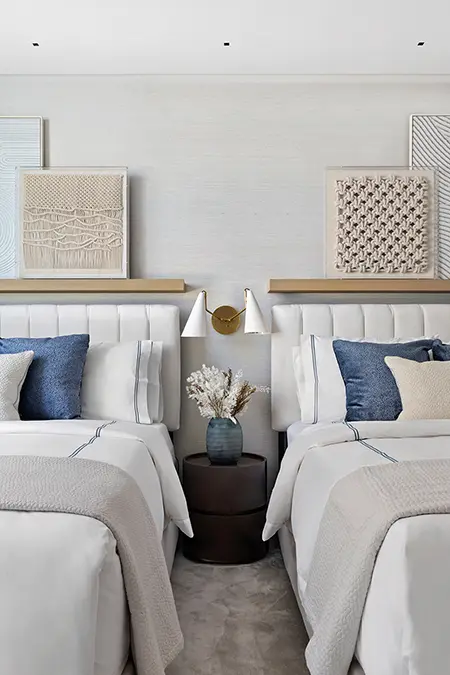 Nautical Elegant Guest Bedroom Design