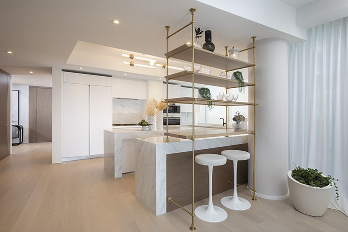 Contemporary interior design by DKOR Interiors for a Fort Lauderdale beachfront condo