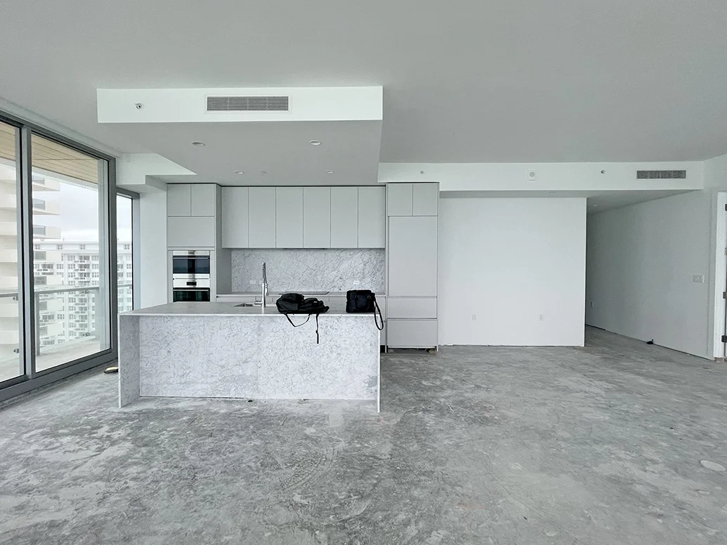 Existing Conditions of a Kitchen in Condo Design in Florida