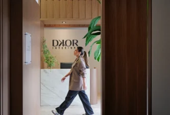 Interior Designer Walking into a Residential Interior Design Studio