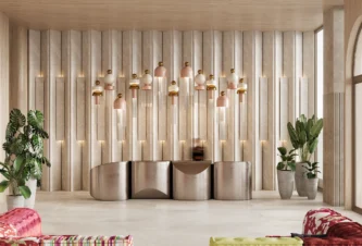 High-End Lobby Design in a Modern Residential Building