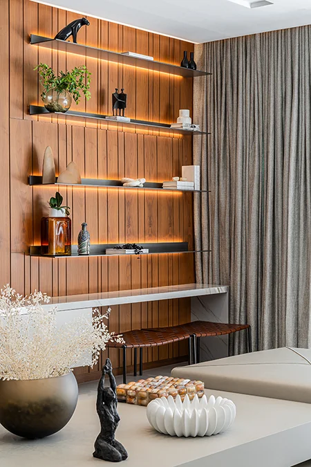 Living room design details of Bay Harbor Island home in Miami 