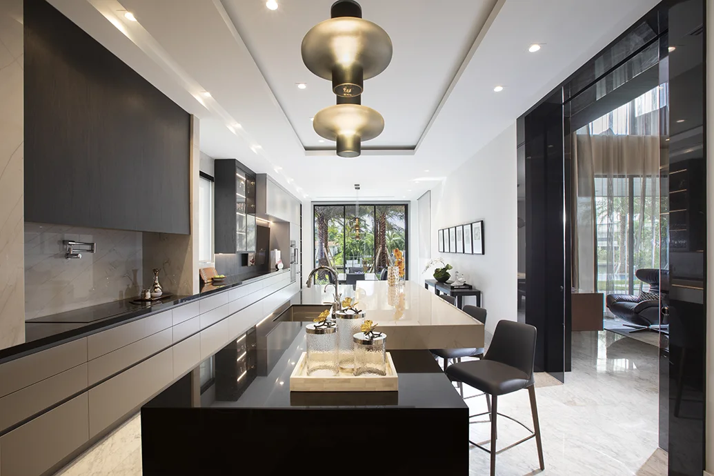 Proyecto de diseño de interiores de nueva construcción por el equipo de diseño de interiores del sur de Florida