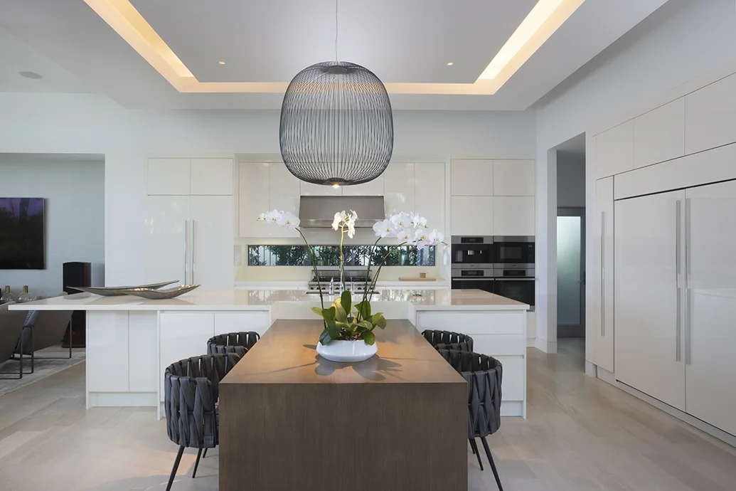 Kitchen Interior Design Featuring an Island Connection