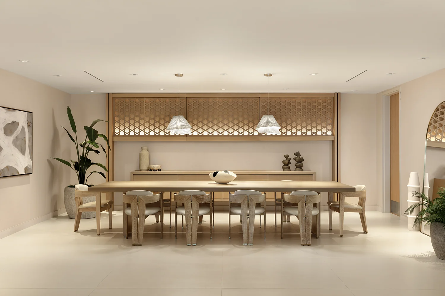 Commercial Interior Design for the Common Areas of the Lobby in a Florida Building