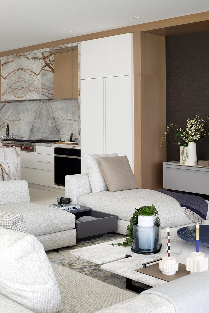 Elegant oceanfront Hillsboro Beach home interiors by Miami residential designers