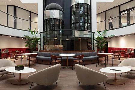 Boca Raton interior design firm specializing in commercial lobby renovations