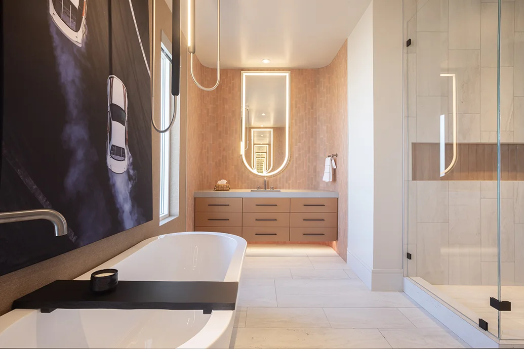 Luxury Bathroom Design in a Nevada Racetrack Home