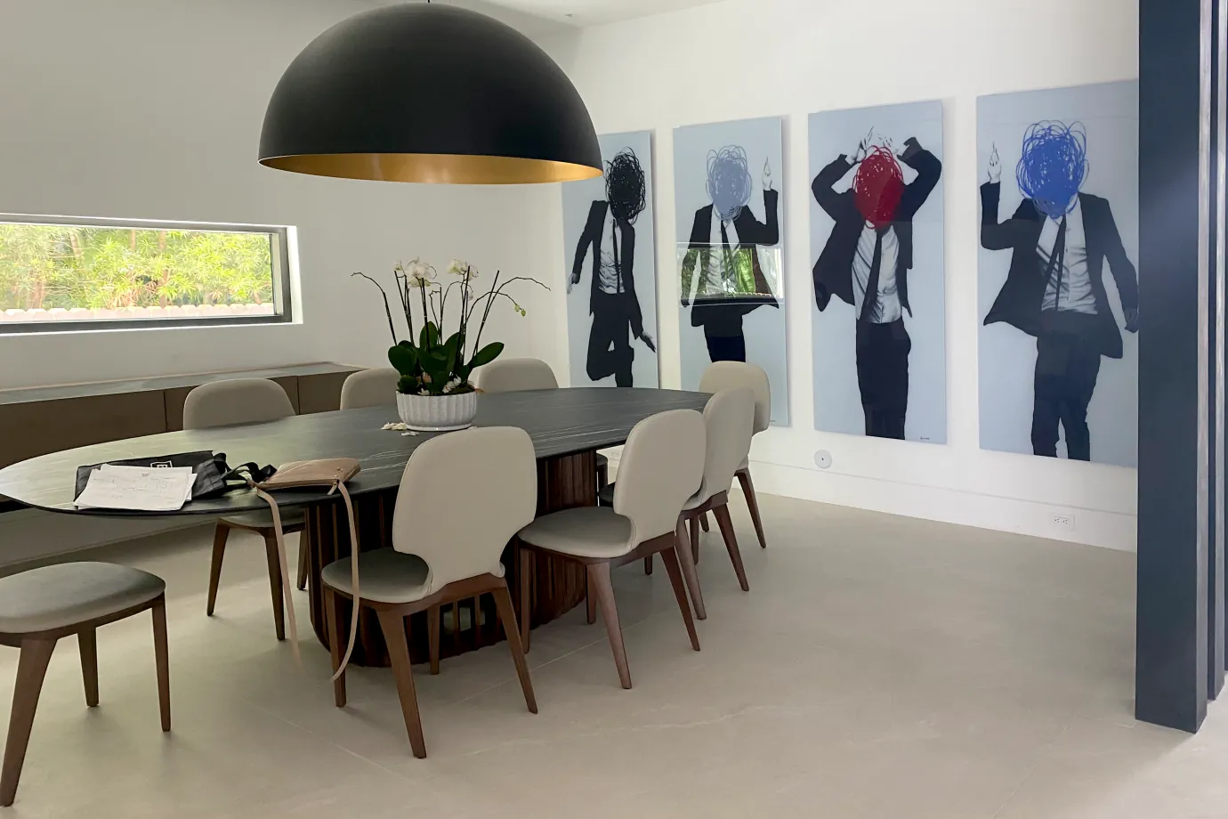 Before Image of Dining Room Area in Bay Harbor Home