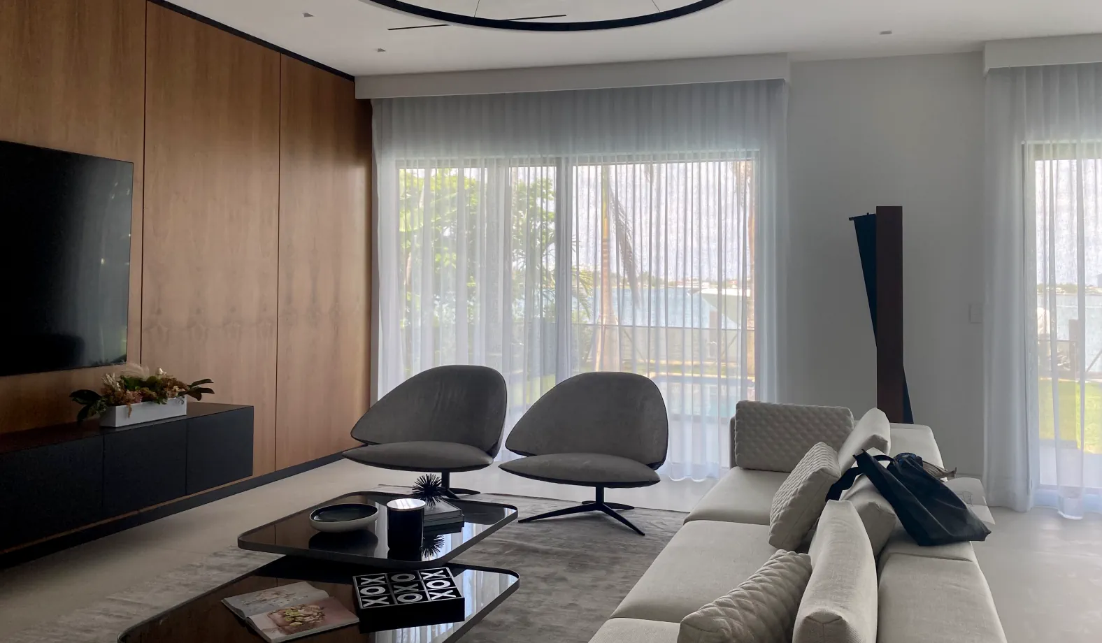 Before Image of Living Room Area in Bay Harbor Home