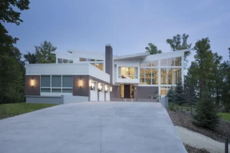 High-end winter getaway interiors