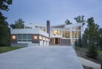 High-end winter getaway interiors