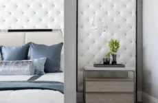 Boca Raton Florida master bedroom design with transitional interior style