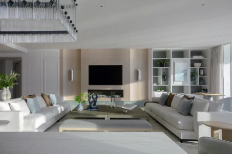 High-end interior spaces design for a luxury Bellini Bal Harbour condo renovation