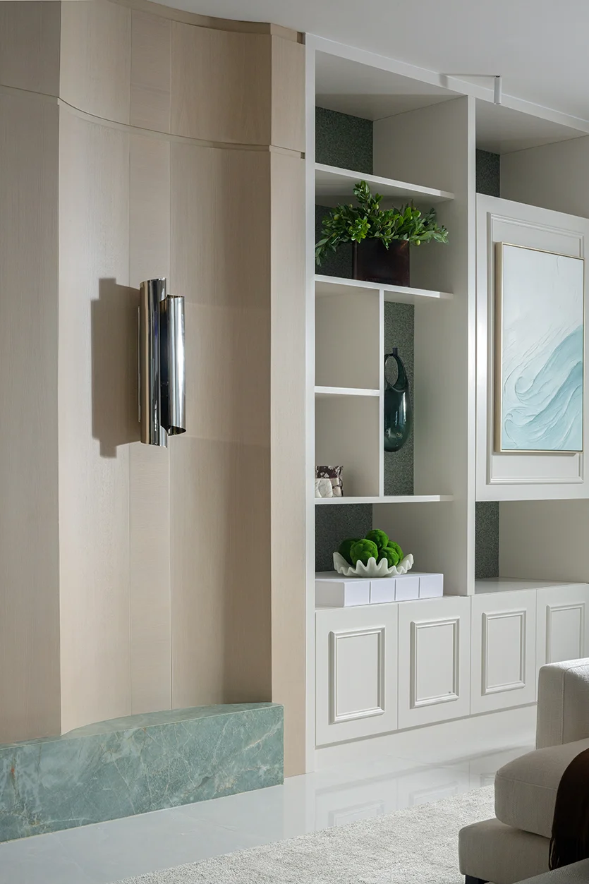 Luxury interior spaces design by interior designers at Condo Renovation at Bellini Bal Harbour, Florida
