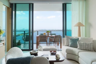organic modern interior design One Paraiso Downtown Miami