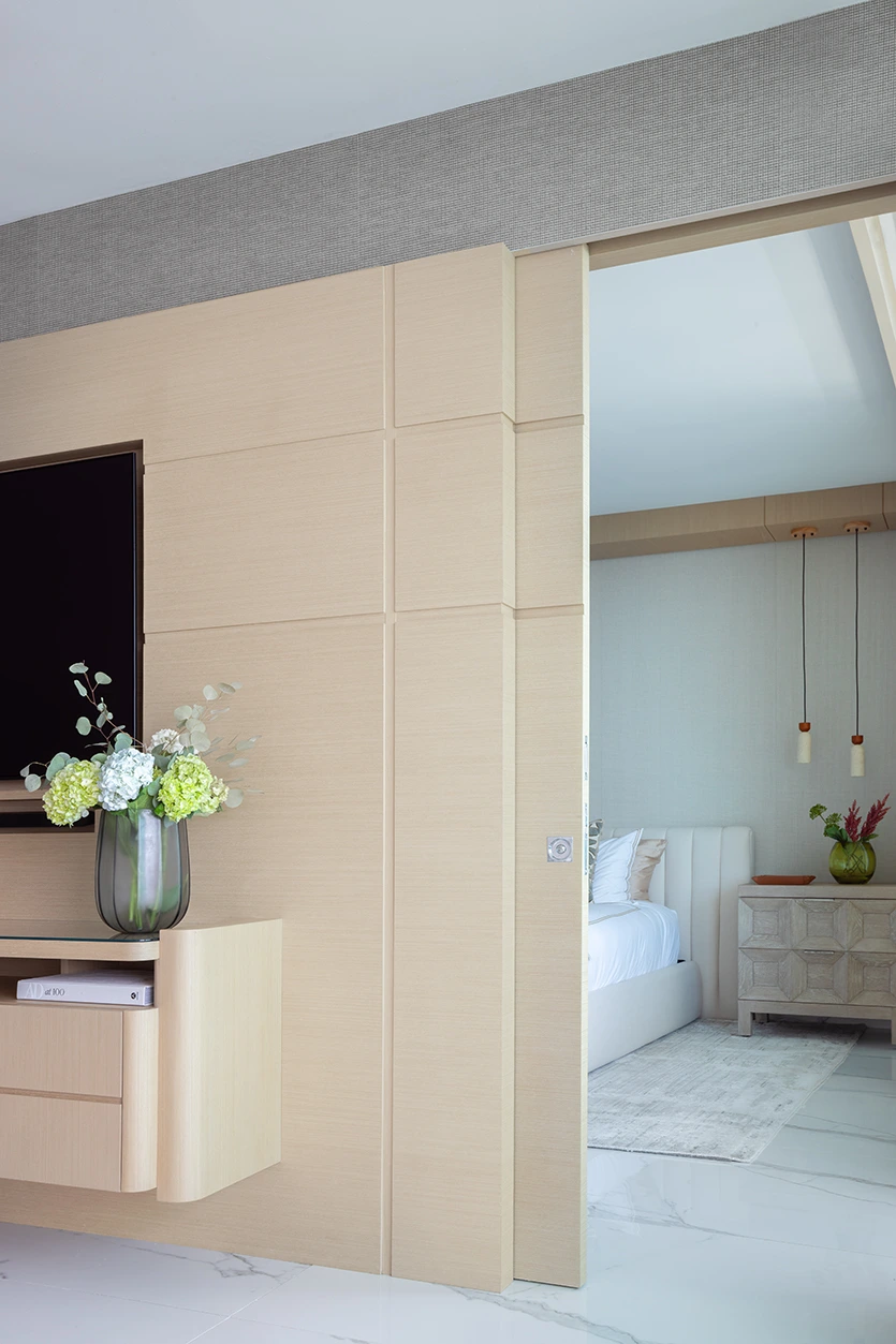 hidden door millwork organic modern interior design