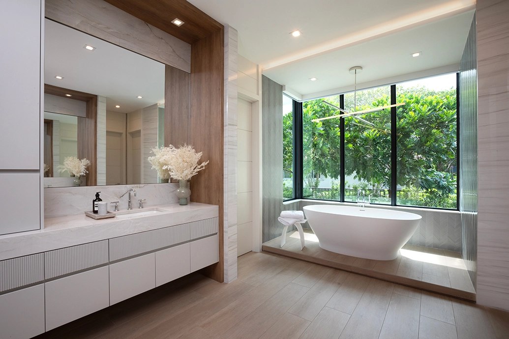 Master Bathroom, Palm Beach interior design by DKOR