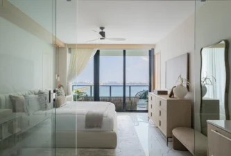 master bedroom organic modern interior design Miami