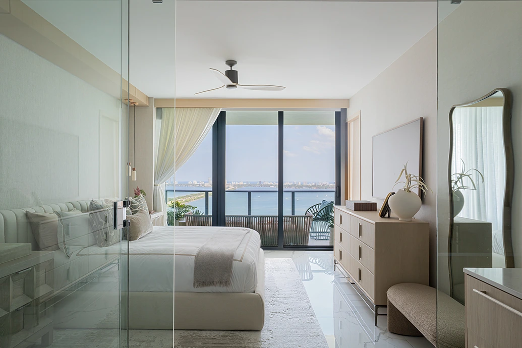master bedroom organic modern interior design Miami