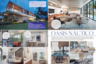 Modern interior design in a Fort Lauderdale waterfront home featured in Ocean Drive Venezuela by DKOR Interiors